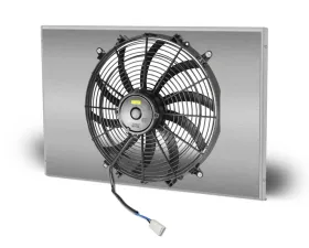 AFCO Aluminum Shroud Only Single Satin Shroud Double Pass Crossflow Chevrolet Chevelle w/ LSX 1966-1967