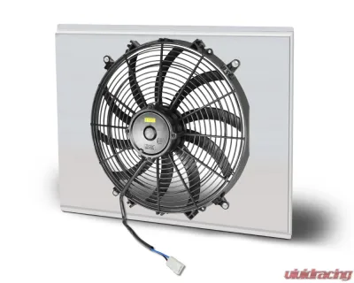 AFCO Aluminum Shroud Only Single Polish Shroud Double Pass Pontiac Lemans 1978-1981 | Chevrolet Monte Carlo 1978-1987 - 84258-F-SP-N