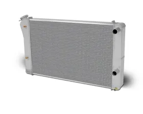 AFCO Aluminum Satin Radiator Double Pass Pontiac Lemans 1978-1981 | Chevrolet Monte Carlo w/ LSX 1978-1987