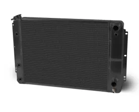 AFCO Aluminum Black Radiator Double Pass Crossflow Chevrolet Nova w/ LSX 1962-1967