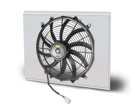 AFCO Aluminum Shroud Only Swap Single Polish Shroud Double Pass Chevrolet Nova w/ LSX 1962-1967