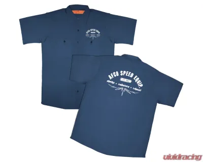 AFCO Work Shirt Navy - 89086-XXL