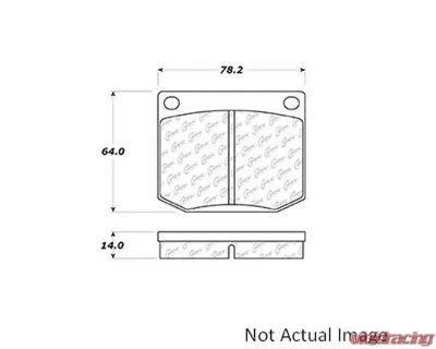 Centric Original Equipment Formula Brake Pads 100.00020 - 100.00020