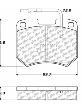 Centric Original Equipment Formula Brake Pads 100.01450                                     - 100.01450 - Image 2