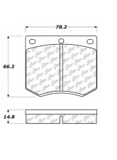 Centric Original Equipment Formula Brake Pads 100.03300                                     - 100.03300 - Image 3