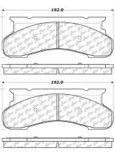 Centric Original Equipment Formula Brake Pads with Hardware 100.04240                                     - 100.04240 - Image 3