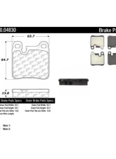 Centric Original Equipment Formula Brake Pads 100.04830                                     - 100.04830 - Image 2