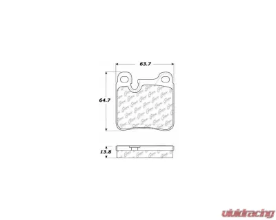 Centric Original Equipment Formula Brake Pads 100.04830 - 100.04830