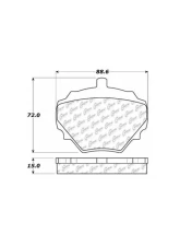 Centric Original Equipment Formula Brake Pads with Hardware 100.05181                                     - 100.05181 - Image 5