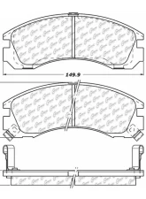Centric Original Equipment Formula Brake Pads with Hardware 100.05181                                     - 100.05181 - Image 2