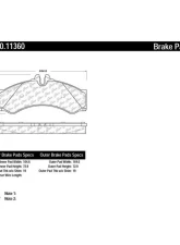 Centric Original Equipment Formula Brake Pads 100.11360                                     - 100.11360 - Image 2