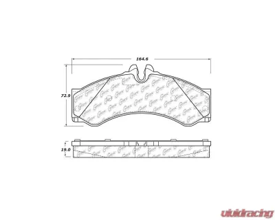 Centric Original Equipment Formula Brake Pads 100.11360 - 100.11360