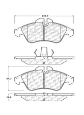 Centric Original Equipment Formula Brake Pads with Hardware 100.11770                                     - 100.11770 - Image 3