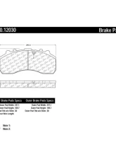 Centric Original Equipment Formula Brake Pads 100.12030                                     - 100.12030 - Image 2