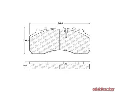 Centric Original Equipment Formula Brake Pads 100.12030 - 100.12030