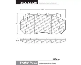 Centric Original Equipment Formula Brake Pads 100.13120