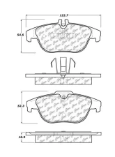 Centric Original Equipment Formula Brake Pads with Hardware 100.13411                                     - 100.13411 - Image 3