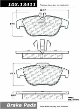 Centric Original Equipment Formula Brake Pads with Hardware 100.13411                                     - 100.13411 - Image 3