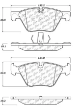 Centric Original Equipment Formula Brake Pads 100.14070                                     - 100.14070 - Image 3