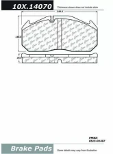 Centric Original Equipment Formula Brake Pads 100.14070                                     - 100.14070 - Image 3