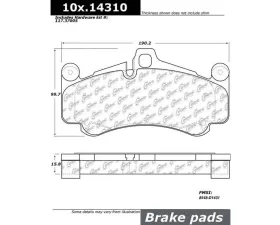 Centric Original Equipment Formula Brake Pads with Hardware 100.14310