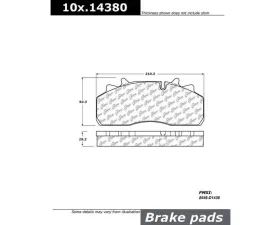 Centric Original Equipment Formula Brake Pads 100.14380