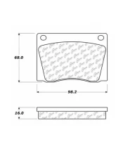 Centric C-Tek Semi-Metallic Brake Pads with Shims 102.00040                                     - 102.00040 - Image 4