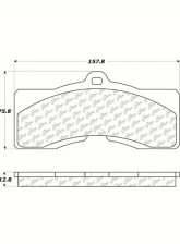 Centric C-Tek Semi-Metallic Brake Pads with Shims 102.00080                                     - 102.00080 - Image 5