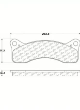 Centric C-Tek Semi-Metallic Brake Pads with Shims 102.00200                                     - 102.00200 - Image 4