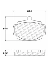 Centric C-Tek Semi-Metallic Brake Pads with Shims 102.00270                                     - 102.00270 - Image 4