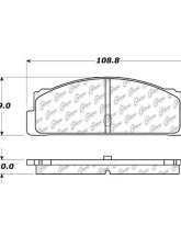 Centric C-Tek Semi-Metallic Brake Pads with Shims 102.00710                                     - 102.00710 - Image 5