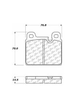 Centric C-Tek Semi-Metallic Brake Pads with Shims 102.02870                                     - 102.02870 - Image 4