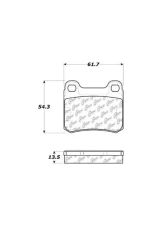 Centric C-Tek Semi-Metallic Brake Pads with Shims 102.03350                                     - 102.03350 - Image 5