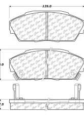 Centric C-Tek Semi-Metallic Brake Pads with Shims 102.04090                                     - 102.04090 - Image 4