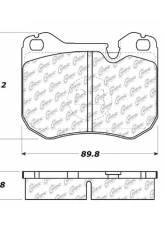 Centric C-Tek Semi-Metallic Brake Pads with Shims 102.04430                                     - 102.04430 - Image 4
