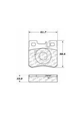 Centric C-Tek Semi-Metallic Brake Pads with Shims 102.04950                                     - 102.04950 - Image 4