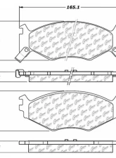 Centric C-Tek Semi-Metallic Brake Pads with Shims 102.05220                                     - 102.05220 - Image 4