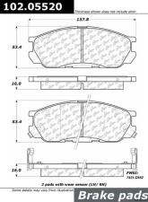 Centric C-Tek Semi-Metallic Brake Pads with Shims 102.05520                                     - 102.05520 - Image 2
