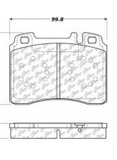 Centric C-Tek Semi-Metallic Brake Pads with Shims 102.05610                                     - 102.05610 - Image 4