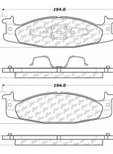 Centric C-Tek Semi-Metallic Brake Pads with Shims 102.06320                                     - 102.06320 - Image 5