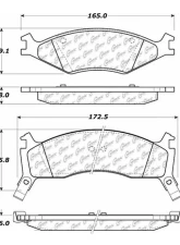 Centric C-Tek Semi-Metallic Brake Pads with Shims 102.06700                                     - 102.06700 - Image 4