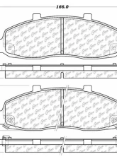 Centric C-Tek Semi-Metallic Brake Pads with Shims 102.06790                                     - 102.06790 - Image 4