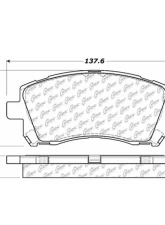 Centric C-Tek Semi-Metallic Brake Pads with Shims 102.07210                                     - 102.07210 - Image 4