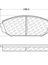 Centric C-Tek Semi-Metallic Brake Pads with Shims 102.07930                                     - 102.07930 - Image 4