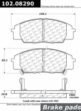 Centric C-Tek Semi-Metallic Brake Pads with Shims 102.08290                                     - 102.08290 - Image 3
