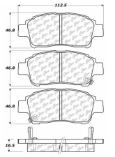 Centric C-Tek Semi-Metallic Brake Pads with Shims 102.08310                                     - 102.08310 - Image 3