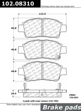 Centric C-Tek Semi-Metallic Brake Pads with Shims 102.08310                                     - 102.08310 - Image 4