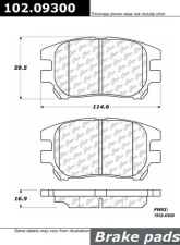 Centric C-Tek Semi-Metallic Brake Pads with Shims 102.09300                                     - 102.09300 - Image 3