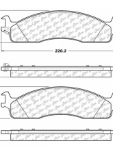 Centric C-Tek Semi-Metallic Brake Pads with Shims 102.09650                                     - 102.09650 - Image 3