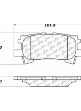 Centric C-Tek Semi-Metallic Brake Pads with Shims 102.09960                                     - 102.09960 - Image 3